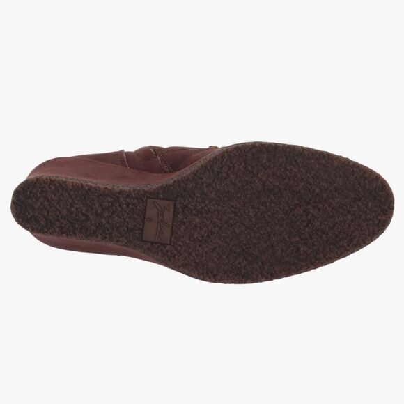 ZODIAC Women's Indy Ankle Boot SZ 7.5 Brown Wedge Lace Up NEW IN BOX - Picture 7 of 8